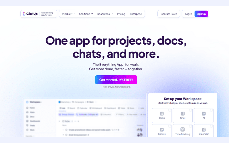 ClickUp Task Management Platform Overview