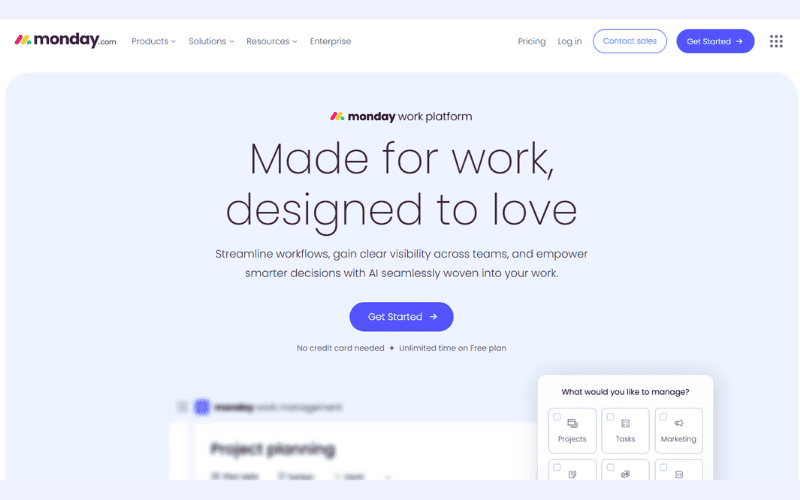 Monday.com Dashboard – Project Management Tool