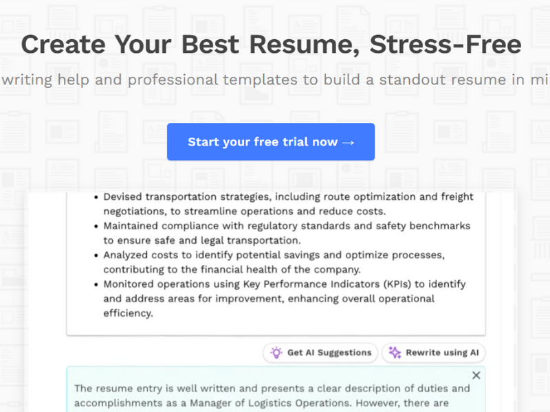 AI Powered Resumes